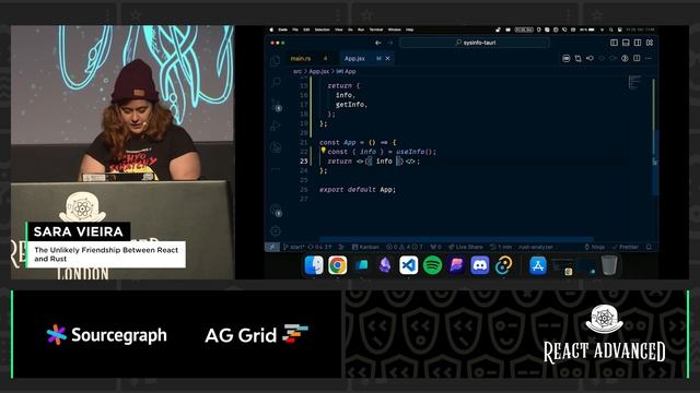 The Unlikely Friendship Between React and Rust – Sara Vieira, React Advanced 2023 смотреть онлайн