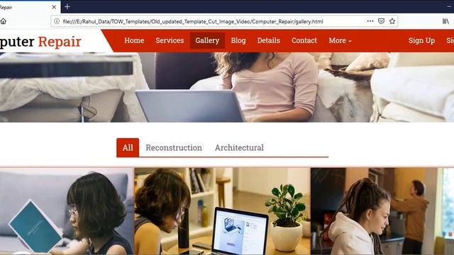 Computer Repair website template free смотреть онлайн