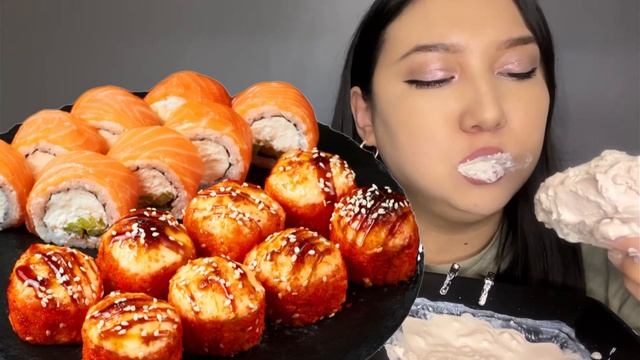 Запеченные роллы Филадельфия | смотреть онлайн