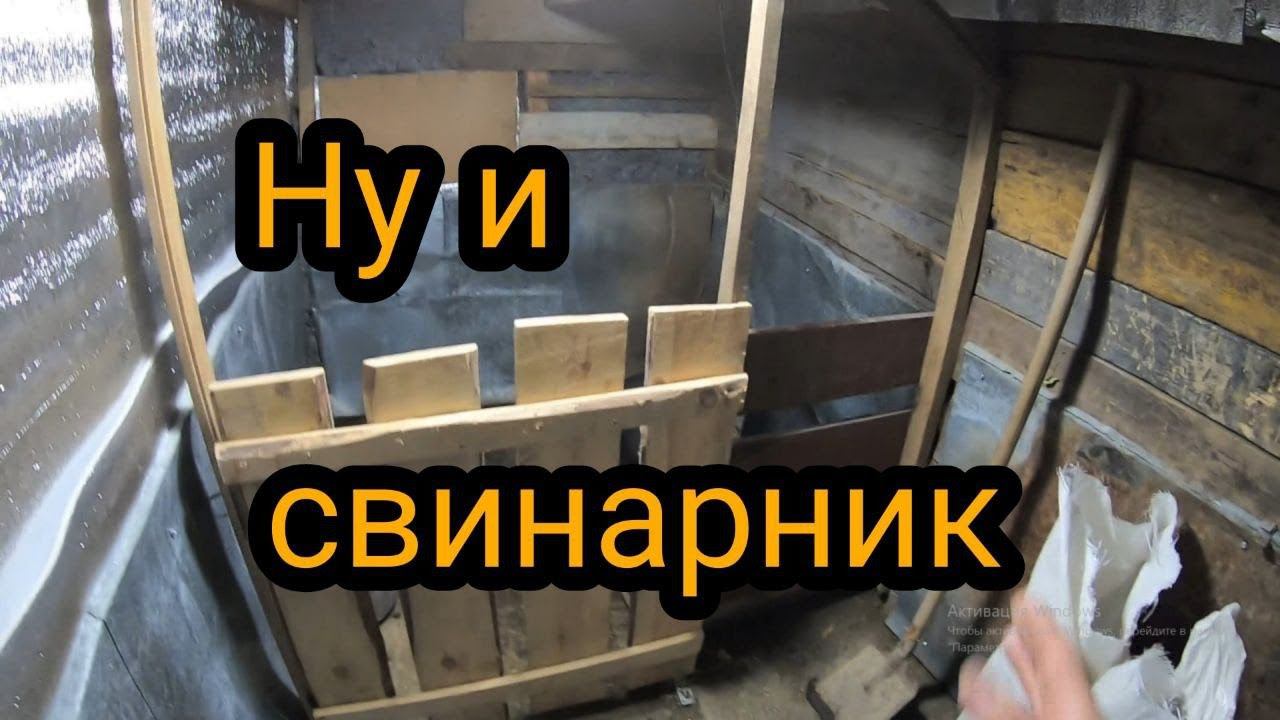 Свинарник своими руками. Сарай для свиней. Свинарник из старого сарая. смотреть онлайн