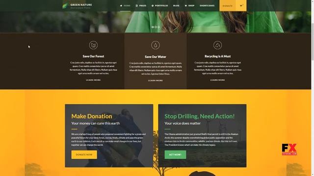 Green Nature - Environmental / Non-Profit WP Theme смотреть онлайн