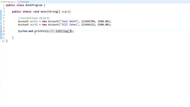 Java Programming Tutorial - 17 - Using the toString Method смотреть онлайн