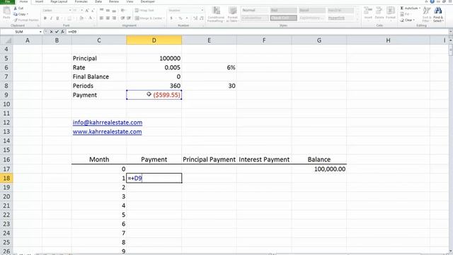 How to Build a Simple Amortization Schedule in Excel смотреть онлайн