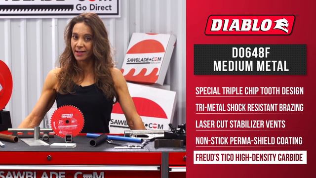 Diablo D0648F 6-1/2 In. X 48 Tooth Steel Demon Ferrous Metal Cutting Saw Blade