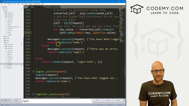 28. Login Cart Persistence - Django Wednesdays ECommerce 28 смотреть онлайн