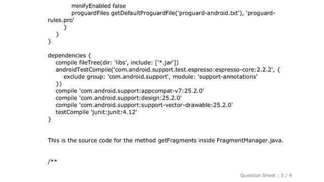 Android : getSupportFragmentManager().getFragments() shows a compile time error смотреть онлайн