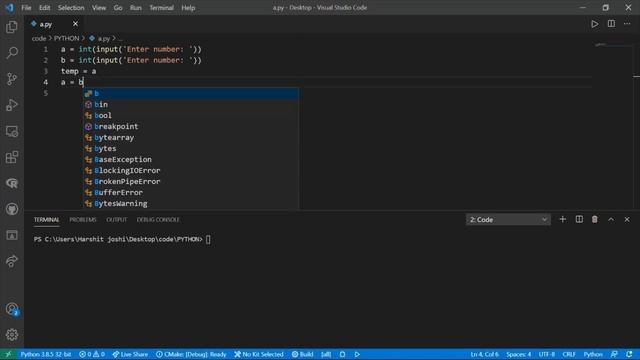 Python Program to Swap Two Variables || Python Programming || Python tutorial || #Python смотреть онлайн