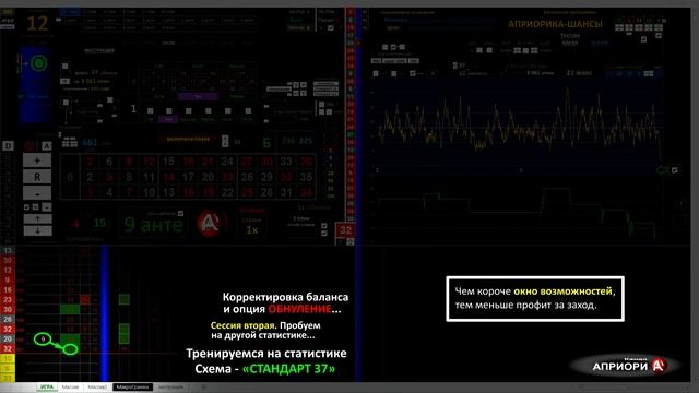 Тренажер-конструктор: Априорика-Шансы (система игры в рулетку - инструкция, уроки) смотреть онлайн