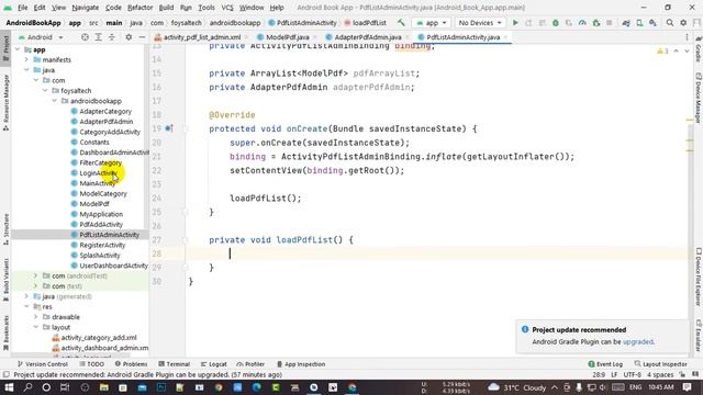 Book App Firebase | 10 Show Books Admin | Android Studio | Ict Foysal | Java смотреть онлайн