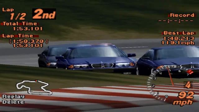 Gran Turismo 2 Mod: BMW 323CI Coupe (e36) | Trial Mountain смотреть онлайн