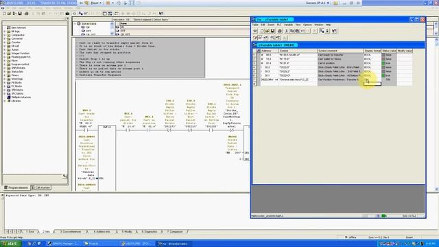 S7-300: Creating a variable table to monitor data смотреть онлайн