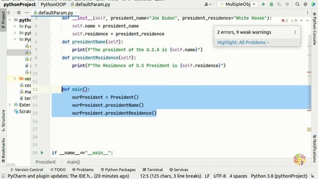 5. Default Constructor Parameters in Python - Python Object Oriented Programming смотреть онлайн