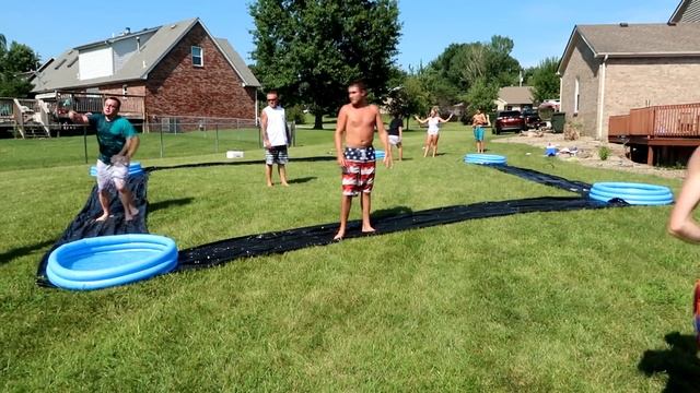 EPIC GAME OF SLIP 'N SLIDE KICKBALL!