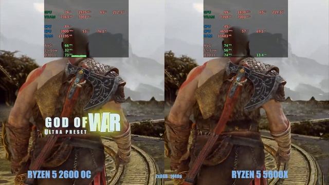 Ryzen 2600 vs Ryzen 5600x 1440p RTX 3070 смотреть онлайн