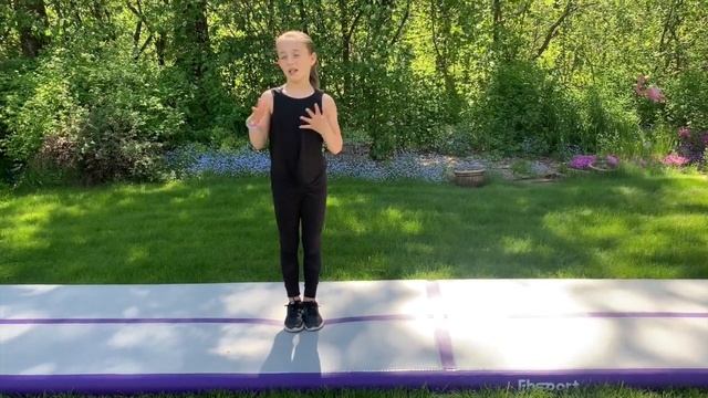2022 Best Air Track Tumbling Mat for Gymnastics Review + Level 4 Gymnast Round Off Back Handspring смотреть онлайн