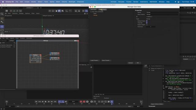 Cinema 4D Python Bytes: Using datetime - Creating an Alarm Clock. смотреть онлайн