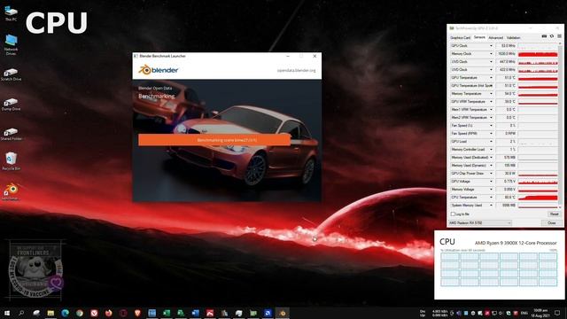 Blender Benchmark v2021 CPU and GPU (Radeon Pro Drivers) смотреть онлайн