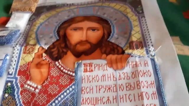 Мои процессы и подбор бисера к схеме от Новой Слободы Христос Спаситель. смотреть онлайн