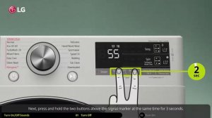 Lavatrici LG | Come attivare o disattivare segnale acustico d'inizio e fine lavaggio (eng)