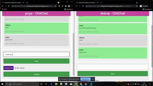 Private one-to-one chat application using Django смотреть онлайн