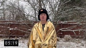 ЗИМНИЙ ТЕСТ спасательного одеяла | ТЕРМООДЕЯЛО