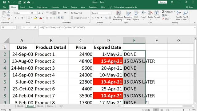 conditional formatting to highlight 15 days before the expiry date смотреть онлайн