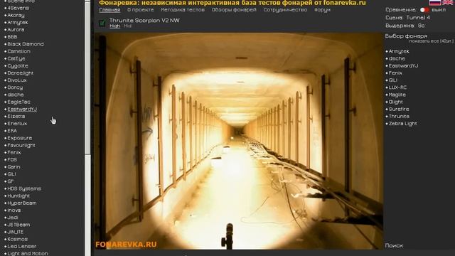 Интерактивная база тестов фонарей - FONAREVKA.RU смотреть онлайн