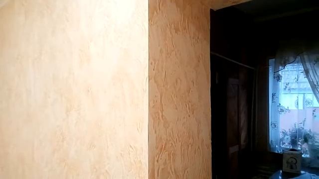 Декоративная штукатурка покрытая воском.Ремонт Мариуполь,малярные работы. смотреть онлайн