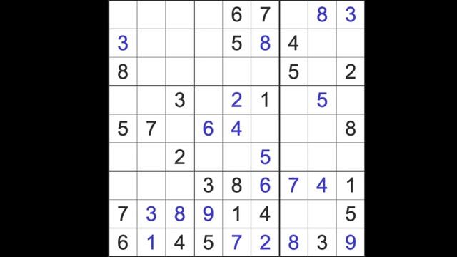 Sudoku solution – Los Angeles Times sudoku 16 June 2023 Expert level смотреть онлайн