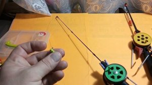 СНАСТЬ ДЛЯ ЛОВЛИ ФОРЕЛИ СО ЛЬДА НА МАЛЬКА||ПАСТУ||РЕЗИНУ