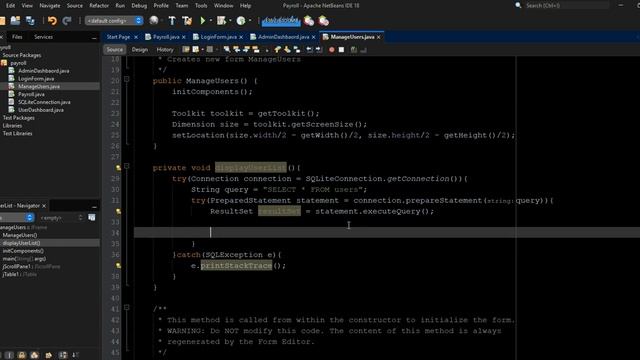 JAVA SQLite - Employee Payroll & Loan Management System - Part 12 | retrieve users record смотреть онлайн