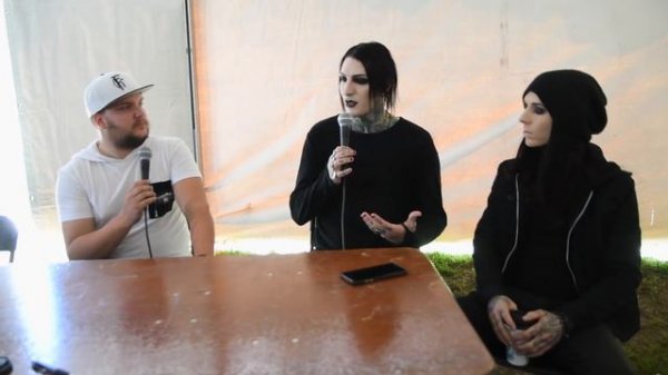 Motionless In White Interview| Chris Motionless & Ricky Horror Carolina Rebellion 2017 SoundlinkTV