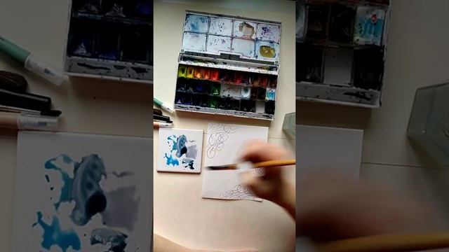 Эмбоссинг и акварель в каллиграфии смотреть онлайн