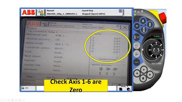 ABB Robot SIX(6) axis CALIBRATION to zero each position смотреть онлайн