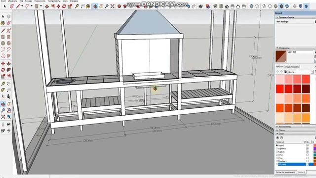 Беседка с барбекю Проект смотреть онлайн