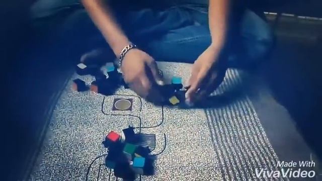 Very easy way to Solve the colour cube puzzle. смотреть онлайн