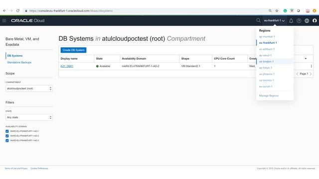 Region & Availability Domain (AD) in Oracle Cloud Infrastructure (OCI) смотреть онлайн