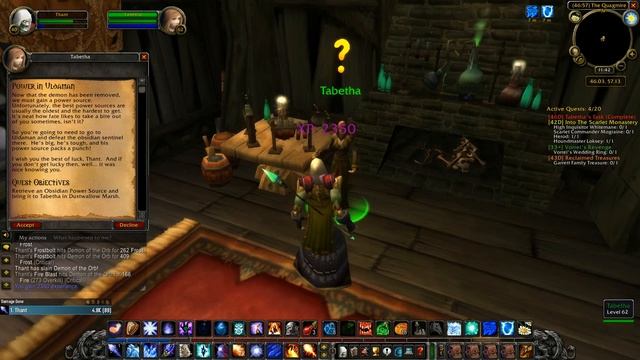 WoW Classic/The Infernal Orb---The Exorcism----AoE Grind Spot for Mage Leveling 36+ смотреть онлайн