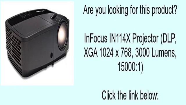 InFocus IN114X Projector (DLP, XGA 1024 x 768, 3000 Lumens, 15000:1) смотреть онлайн