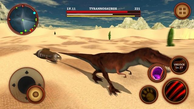 T-REX VS STEGOSAURUS - CARTOON GAME: Tyrannosaurus Rex Simulator 3D | Android Gameplay HD смотреть онлайн