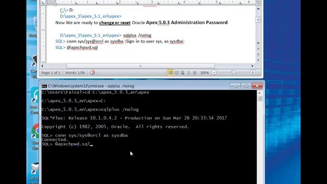 How to Change | Reset Admin Password on Oracle Apex 5 смотреть онлайн