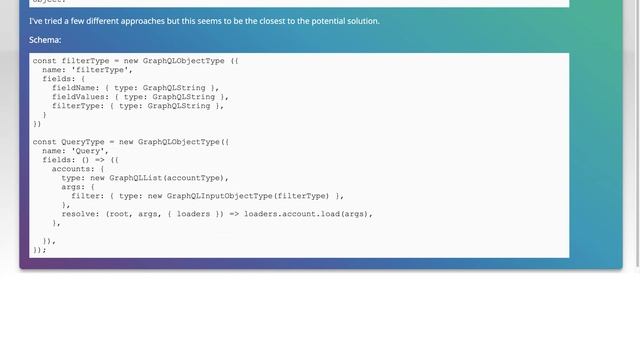 GraphQL.js Node/Express: How to pass object as GraphQL query argument смотреть онлайн