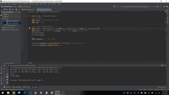 Kotlin - Beginner Tutorial #002 - Variables смотреть онлайн