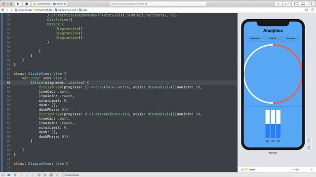 Рисуем Диаграммы и Фигуры в SwiftUI Приложении смотреть онлайн