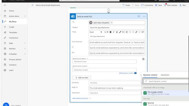 Power Automate - How to retrieve Dataverse (DataType - File) File content and send email attachment смотреть онлайн