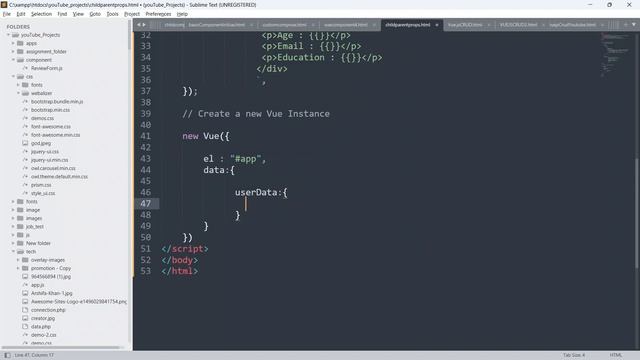 How Parent Component Passes Data To Child Component Using Props in Vue.js | Vue.js Props. Part - 7 смотреть онлайн