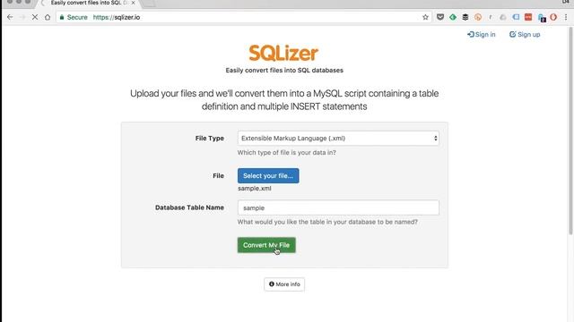 How to convert XML to SQL in 30 seconds смотреть онлайн
