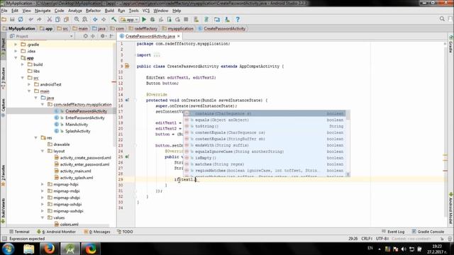 Develop Password protected app in Android Studio смотреть онлайн