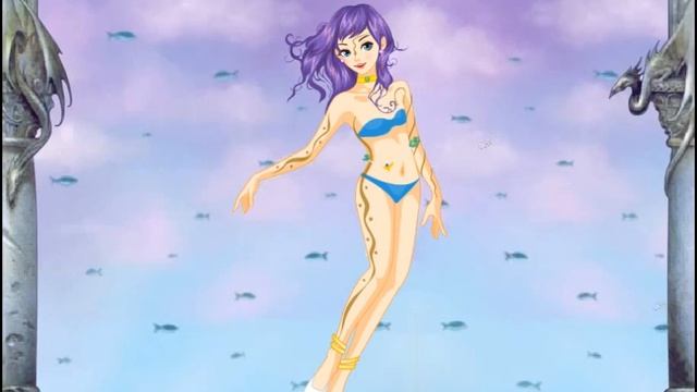 Fairy games - Sea Fairy Dress up - Interesting games for girls, dress up and make up смотреть онлайн