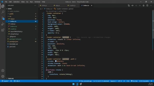 Creating a Loader/Spinner in a React Application using hooks [Hindi] смотреть онлайн